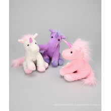 different color mini unicorn soft toy